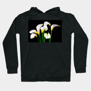 Lovely White Calla Lilies Hoodie